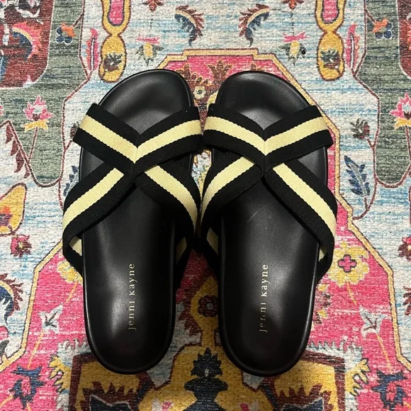 NWOT Jenni Kayne Cotton Crossover Sandal 40 - Picture 2 of 3